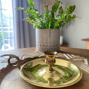Vintage Brass Candle Holder